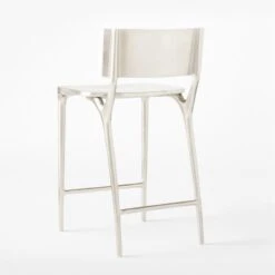 Oro Polished Silver Counter Stool Set Of 2 12 Oro Polished Silver Counter Stool Set Of 2 -Furniture Sales Store OroPlshdSlvrCounterStool3QBSSS22