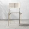 Oro Polished Silver Dining Chair Set Of 4