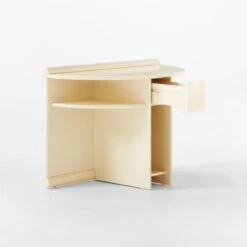 Osoppo Ivory Lacquered Nightstand -Furniture Sales Store OsoppoIvoryNightstand3QAVSSF22