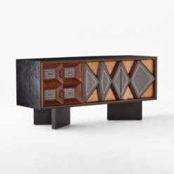 Paseo Carved Wood Media Console -Furniture Sales Store PaseoCredenza3QSSF21