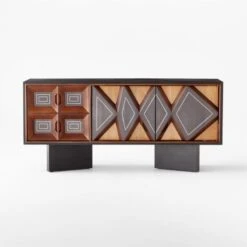 Paseo Carved Wood Media Console -Furniture Sales Store PaseoCredenzaSOSSF21