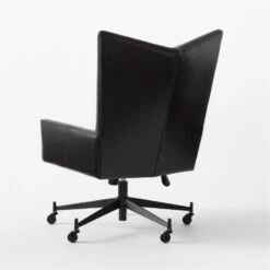 Bowtie Black Leather Office Chair Model 3002 12 Bowtie Black Leather Office Chair Model 3002 -Furniture Sales Store PaulMcCobbBwtBkLtOffcChr3QBSSS23