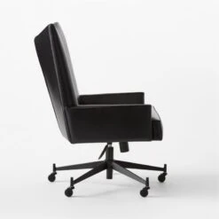 Bowtie Black Leather Office Chair Model 3002 11 Bowtie Black Leather Office Chair Model 3002 -Furniture Sales Store PaulMcCobbBwtBkLtOffcChrSDSSS23