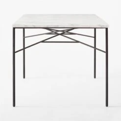 Pavilion Black Metal Outdoor Dining Table With Marble Top Model 6141 9 Pavilion Black Metal Outdoor Dining Table With Marble Top Model 6141 -Furniture Sales Store Pavilion6141BkDnTbWMbTpSDSSS23