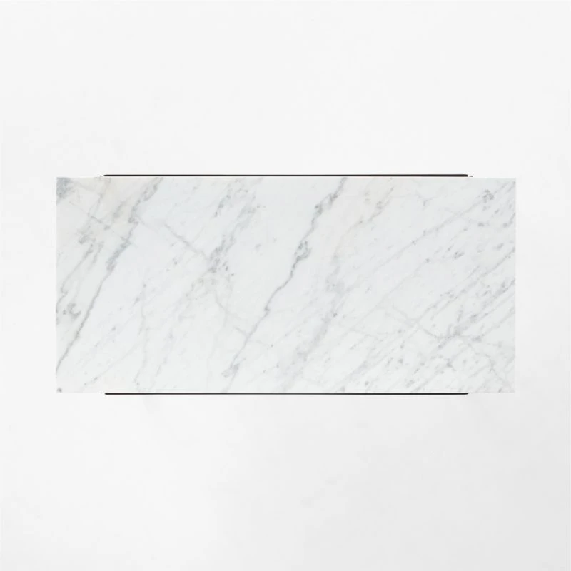 Pavilion Black Metal Outdoor Dining Table With Marble Top Model 6141 6 Pavilion Black Metal Outdoor Dining Table With Marble Top Model 6141 - Image 6