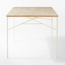 Pavilion Ivory Metal Outdoor Dining Table With Travertine Top Model 6141 11 Pavilion Ivory Metal Outdoor Dining Table With Travertine Top Model 6141 -Furniture Sales Store Pavilion6141IvDnTbWTrvTpSDSSS22