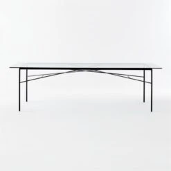 Large Pavilion Outdoor Dining Table Model 6142 And Tretto Outdoor Dining Table Cover -Furniture Sales Store Pavilion6142LgGlssDnngTblSOSSS21