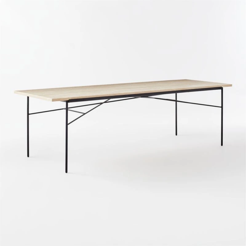 Large Pavilion Travertine Outdoor Dining Table Model 6142 3 Large Pavilion Travertine Outdoor Dining Table Model 6142 - Image 3