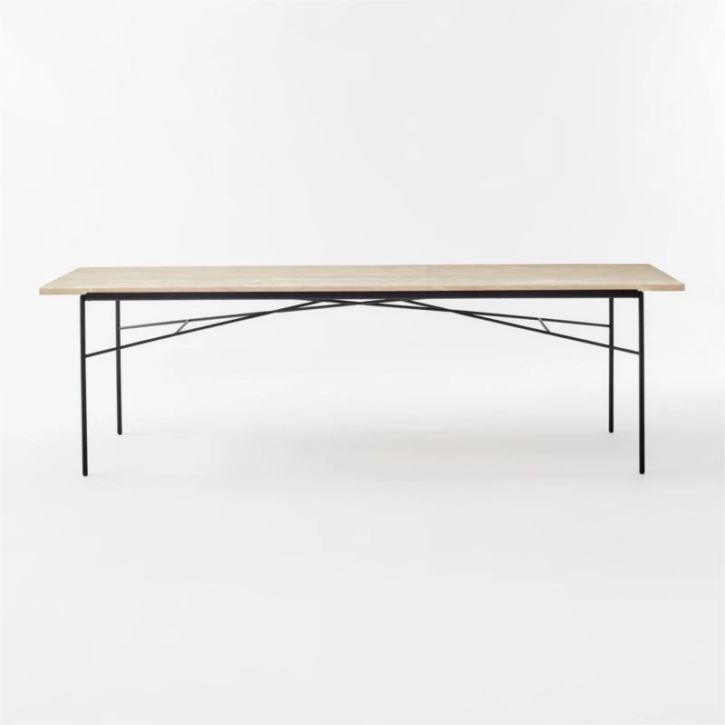 Large Pavilion Travertine Outdoor Dining Table Model 6142 2 Large Pavilion Travertine Outdoor Dining Table Model 6142 - Image 2