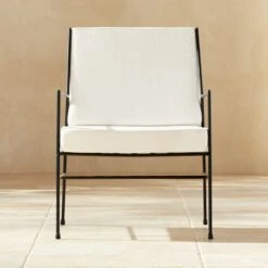 Pavilion Outdoor Lounge Chair With Ivory Sunbrella Cushions Model 6471
