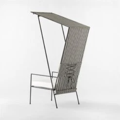 Pavilion Black Outdoor Cabana Chair With Sunbrella Cushion And Shade Model 6571 -Furniture Sales Store PavilionMd6530BkCbChrNSd3QBSSS22