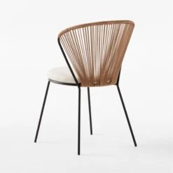 Peek Rattan Outdoor Dining Chair With Ivory Sunbrella® Cushion 14 Peek Rattan Outdoor Dining Chair With Ivory Sunbrella® Cushion -Furniture Sales Store PeekDiningChair3QBSSS23