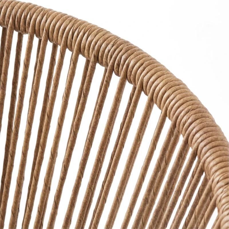 Peek Rattan Outdoor Dining Chair With Ivory Sunbrella® Cushion 8 Peek Rattan Outdoor Dining Chair With Ivory Sunbrella® Cushion - Image 8