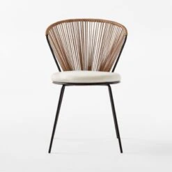 Peek Rattan Outdoor Dining Chair With Ivory Sunbrella® Cushion 11 Peek Rattan Outdoor Dining Chair With Ivory Sunbrella® Cushion -Furniture Sales Store PeekDiningChairSOSSS23