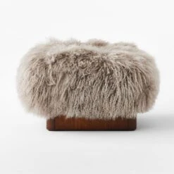 Pelosa Sheepskin Ottoman 7 Pelosa Sheepskin Ottoman -Furniture Sales Store PelosaSheepskinOttomanSOSSF21