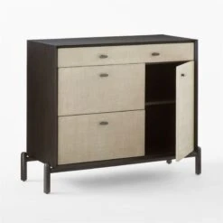 Perch Lacquered Linen File Cabinet 12 Perch Lacquered Linen File Cabinet -Furniture Sales Store PerchFileCredenza3QAVSSS23
