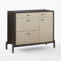 Perch Lacquered Linen File Cabinet 11 Perch Lacquered Linen File Cabinet -Furniture Sales Store PerchFileCredenza3QSSS23