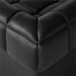 Pezzo 4-Piece L-Shaped Black Leather Sectional Sofa With Right Arm 11 Pezzo 4-Piece L-Shaped Black Leather Sectional Sofa With Right Arm -Furniture Sales Store Pezzo4PcBlkLthrRASectAVSSS23