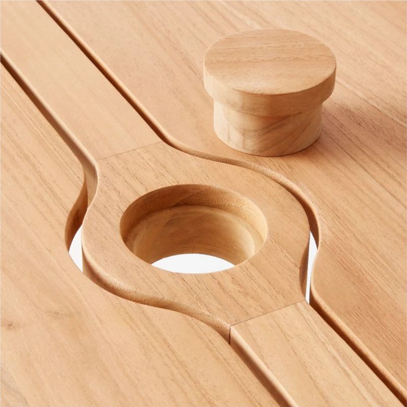 Pinet Teak Outdoor Dining Table 9' 6 Pinet Teak Outdoor Dining Table 9' - Image 6