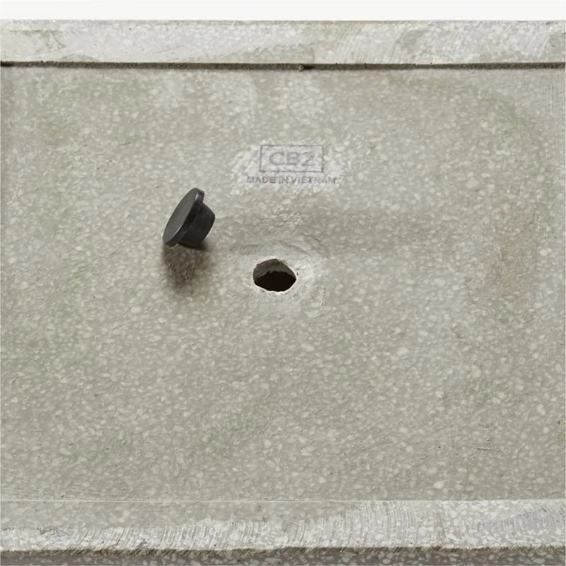 Playa Rectangular Grey Stone Indoor/Outdoor Planter Set Of 2 3 Playa Rectangular Grey Stone Indoor/Outdoor Planter Set Of 2 - Image 3