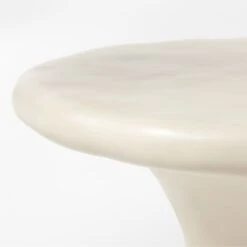 Pompeo Round Ivory Cast Resin Outdoor Coffee Table Large 9 Pompeo Round Ivory Cast Resin Outdoor Coffee Table Large -Furniture Sales Store PompeoResinTableLrgAVSSS23