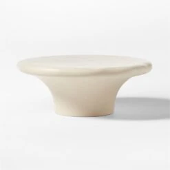 Pompeo Round Ivory Cast Resin Outdoor Coffee Table Small 8 Pompeo Round Ivory Cast Resin Outdoor Coffee Table Small -Furniture Sales Store PompeoResinTableSmSOSSS23