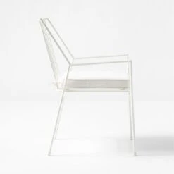 Pavilion Ivory Outdoor Dining Armchair With Ivory Sunbrella Cushion Model 6470 -Furniture Sales Store PvlnIvDngChrWIvyChM6470SDSSS22