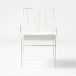 Pavilion Ivory Outdoor Dining Armchair With Ivory Sunbrella Cushion Model 6470 -Furniture Sales Store PvlnIvDngChrWIvyChM6470SOSSS22