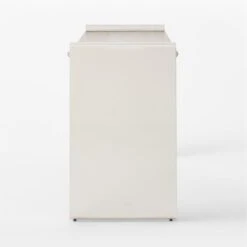 Raggio Stainless Steel Desk With White Wood Top -Furniture Sales Store RaggioPolishedSSDeskSDSSF22