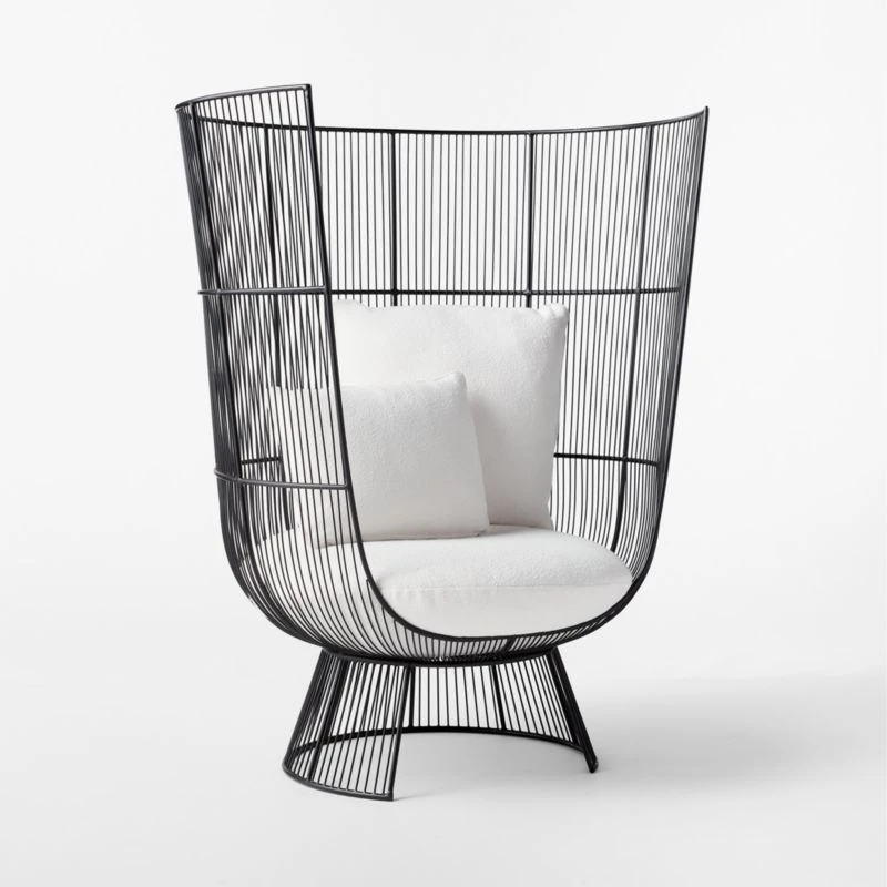 Raine Outdoor Lounge Chair With Boucle Sunbrella Cushions 4 Raine Outdoor Lounge Chair With Boucle Sunbrella Cushions - Image 4