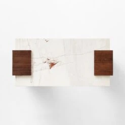 Reach White Marble-Top Desk -Furniture Sales Store ReachMarbleNAshDeskAV2SSS23