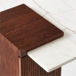 Reach White Marble-Top Desk -Furniture Sales Store ReachMarbleNAshDeskAVSSS23