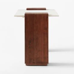 Reach White Marble-Top Desk -Furniture Sales Store ReachMarbleNAshDeskSDSSS23