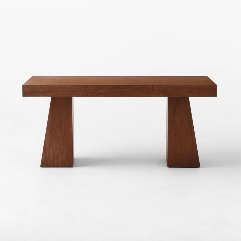 Ridge Cerused Acacia Wood Desk With Drawer 2 Ridge Cerused Acacia Wood Desk With Drawer - Image 2