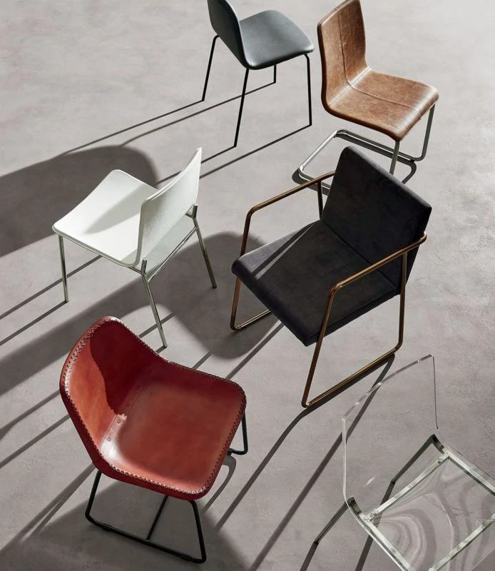 Chiaro Clear Chair Nickel 2 Chiaro Clear Chair Nickel - Image 2