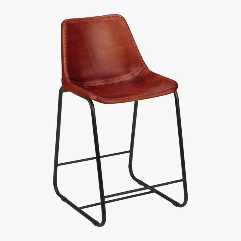 Roadhouse Saddle Leather Counter Stool 3 Roadhouse Saddle Leather Counter Stool - Image 3