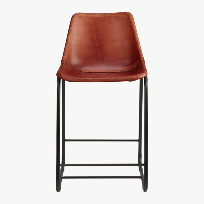 Roadhouse Saddle Leather Counter Stool 2 Roadhouse Saddle Leather Counter Stool - Image 2