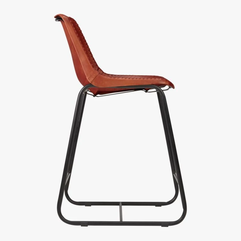 Roadhouse Saddle Leather Counter Stool 4 Roadhouse Saddle Leather Counter Stool - Image 4