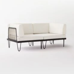 Rossi 2-Piece Loveseat With Metal Frame -Furniture Sales Store Rossi2PcSect3QSSS21