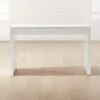 Runway 2-Drawer White Lacquered Wood Desk
