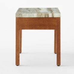 Ryne Oak Wood Nightstand With Marble Top 11 Ryne Oak Wood Nightstand With Marble Top -Furniture Sales Store RyneMarbleNightstandSDSSS23