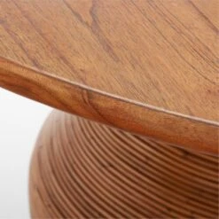 Salamina Rattan-Wrapped Round Wood Dining Table -Furniture Sales Store SalaminaRttnRndDnngTableAVSSF22