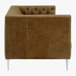 Savile Leather Tufted Sofa -Furniture Sales Store SavileSofaLthrSaddleSDF19