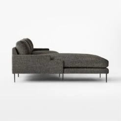 Scalino 2-Piece L-Shaped Grey Sectional Sofa With Left Arm Chaise -Furniture Sales Store ScalinoGryLAChsRALvSctSDSSF22