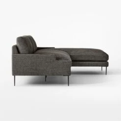 Scalino 2-Piece L-Shaped Grey Sectional Sofa With Right Chaise -Furniture Sales Store ScalinoGryRAChsLALvSctSDSSF22