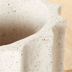 Scallop White Clay Indoor/Outdoor Planter Medium 10 Scallop White Clay Indoor/Outdoor Planter Medium -Furniture Sales Store Scallop13p5inPlanterSmAV3SHS22