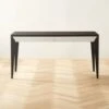 Scuro 2-Drawer Black Oak Wood Desk