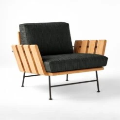 Seahaven Teak Outdoor Lounge Chair With Coal Perennials® Cushions 10 Seahaven Teak Outdoor Lounge Chair With Coal Perennials® Cushions -Furniture Sales Store SeahavenCoalLoungeChair3QSSS22