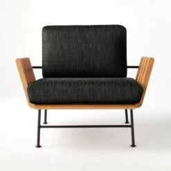 Seahaven Teak Outdoor Lounge Chair With Coal Perennials® Cushions 9 Seahaven Teak Outdoor Lounge Chair With Coal Perennials® Cushions -Furniture Sales Store SeahavenCoalLoungeChairSOSSS22