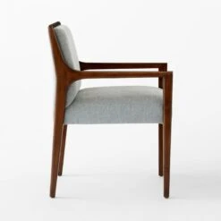 Segur Light Blue Upholstered Dining Armchair -Furniture Sales Store SegurBclArmchairWalnutSDSSS23